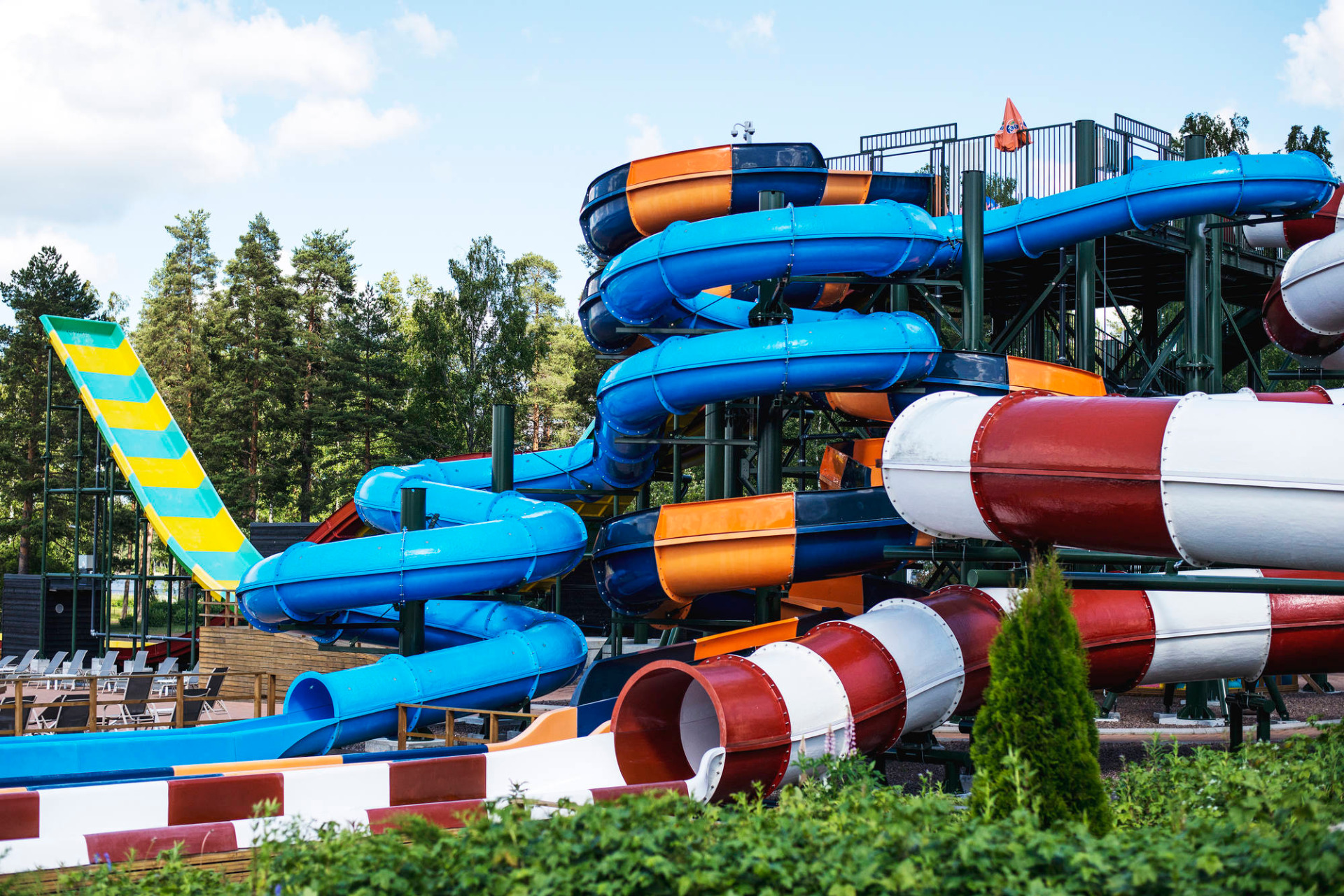 Tykkimäen Aquapark, vesipuisto. Käyrälampi, Kouvola